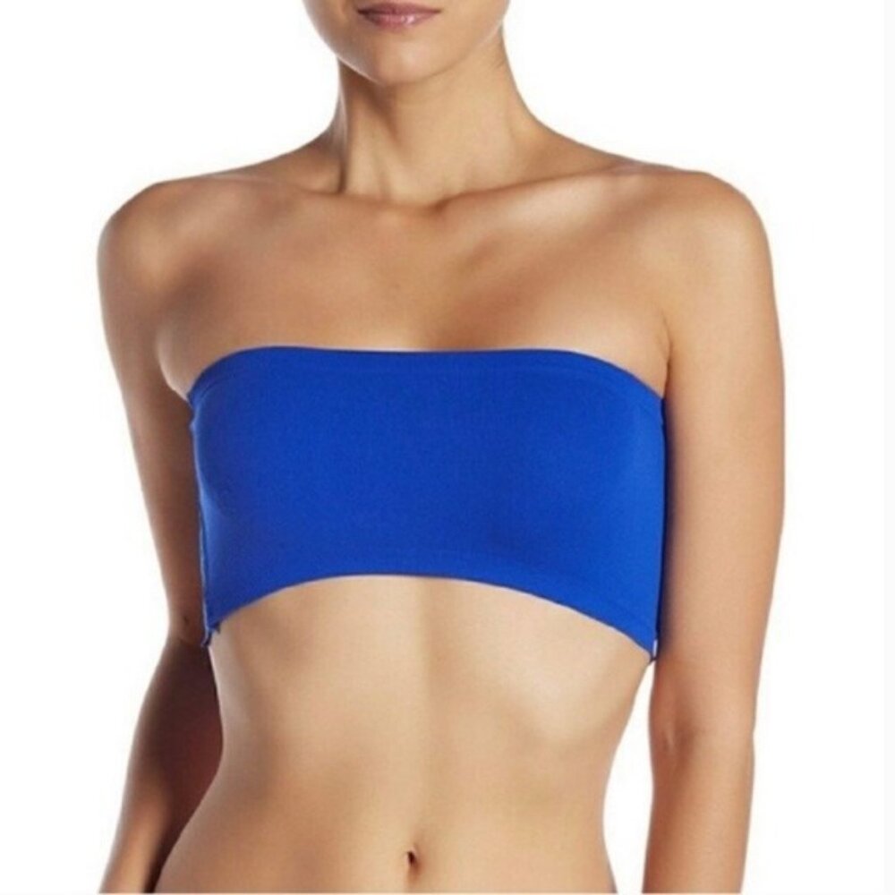NEW $38 Free People Medium Royal Blue Fame Nina Bandeau Bra Tube Top
